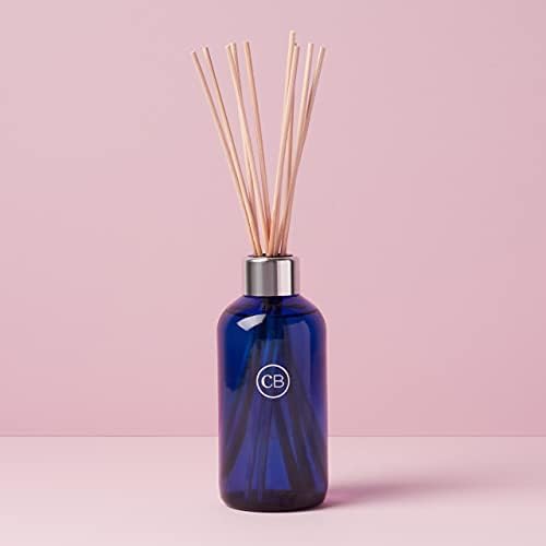 Capri Blue Havana Vanilla Reed Diffuser Set - Includes Reed Diffuser Sticks, Fragrance Oil, and Glass Bottle - Luxury Scented Room Fresheners - Cobalt Blue (8 fl oz)