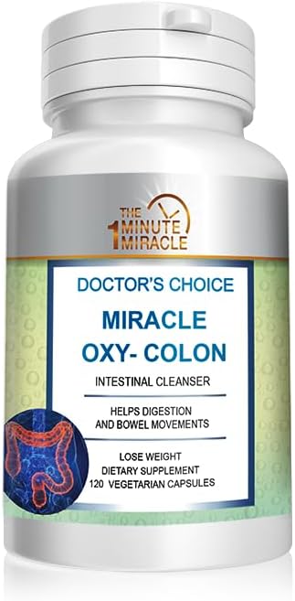 Miracle Oxy-Colon Cleans & Total Body Detox -120 Capsues