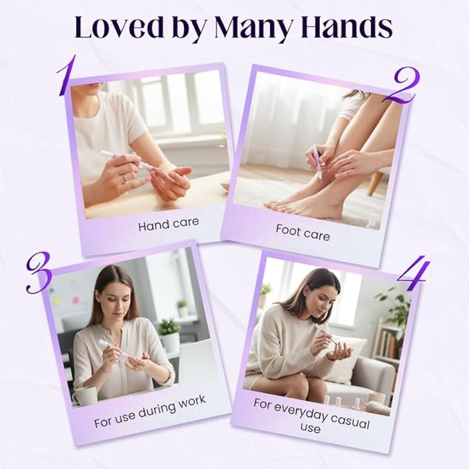 2-in-1 Cuticle Pusher & Oil Pen, 2026 New Cuticle Oil Pusher Pen, Portable Nail Care Pen Instant Cuticle Remover Tools for Dry Damaged Nails Hangnails Moisturizes Strengthens Brightens (3 PCS)