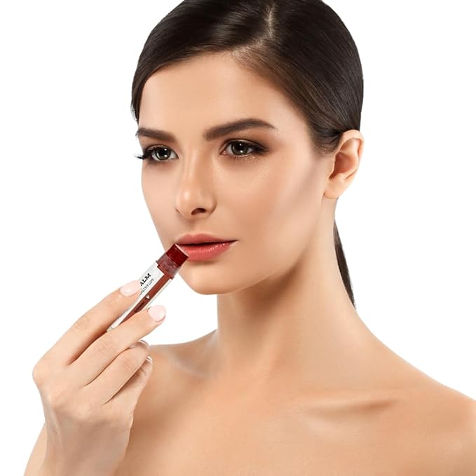 Earth's Daughter Tinted Lip Balm Crimson Color 4-pack, Beeswax, Coconut Oil, Cocoa Butter, Vitamin E, Moisturize and Beautify - Paraben Free