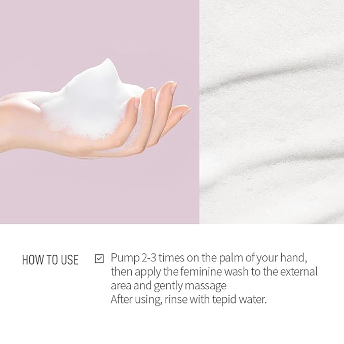 tenzero Mild Feminine Foaming 5.07 fl oz/150ml, Sensitive Bubble Foam Cleansing, Natural Feminine Hygiene, Odor Control, Gently & pH-balance Washing For All Skin Types, Intimate Wash Daily Care