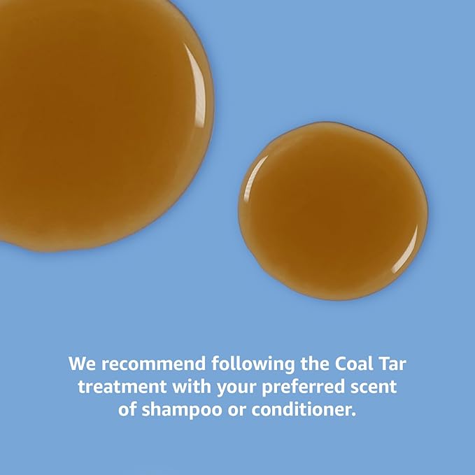 Amazon Basics Therapeutic Plus Coal Tar Anti-Dandruff Shampoo 0.5%, 16 Fl Oz, Pack of 1