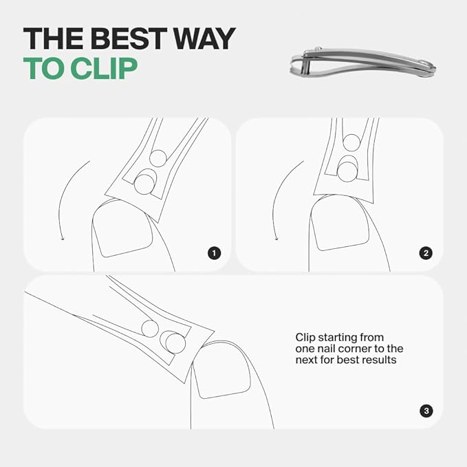 GERMANIKURE Nail Clippers Set in Brown Leather Case – Ethically Made in Solingen Germany, FINOX Stainless Steel Tools – Professional Quality Manicure & Pedicure Kit