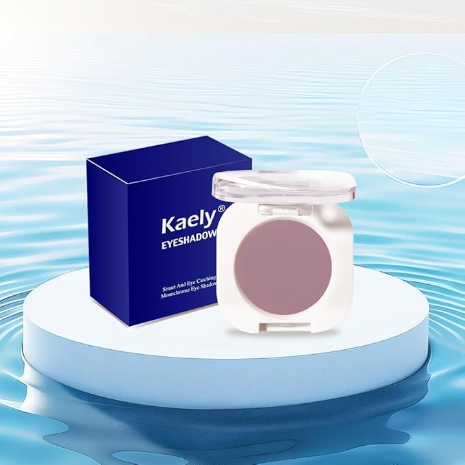 Single Matte Eye Shadow Palette Makeup, Mauve Taupe Matte Eyeshadow For Mature Women, Monochrome Eye Shadow Makeup, Pigmented Waterproof Sombras Para Ojos, Vegan, Talc, Paraben & Cruelty Free, 25