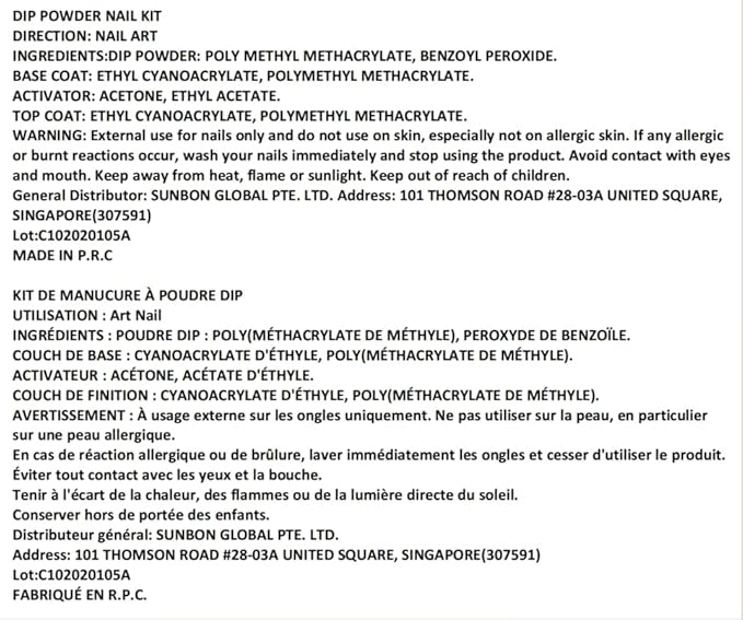 AZUREBEAUTY Dip Powder Nail Kit, 4 Colors Dipping Powder Nude Skin Glitter System Liquid Set Recycling Tray, French Nail Art Base & Top Coat Activator DIY Salon.