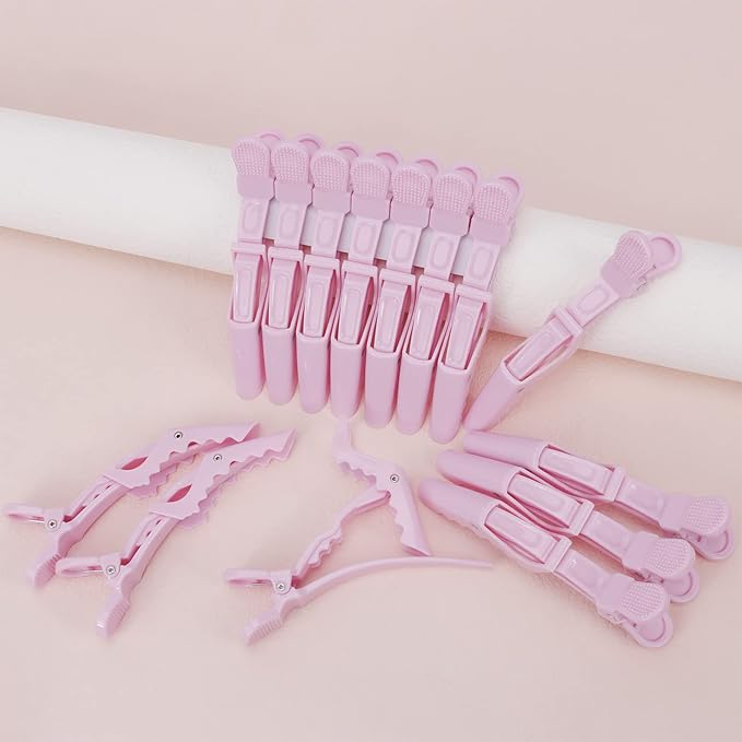 Ondder 24 Pack Alligator Hair Clips for Women and Girls - Styling, Sectioning, and Cutting Hair - Light Purple