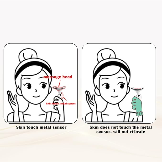 Red Light Therapy for Face, 7 Color LED Facial Light Therapy Wand for Skin Care at Home Blue Light Therapy Face Massager Tool for Neck (White)