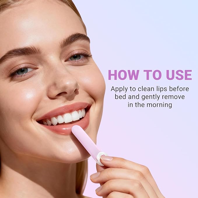 iMethod Lip Mask Overnight - Lip Sleeping Mask for Dry Lips, 8-Hour Hydrating Lip Balm with Hyaluronic Acid, Intense Moisturizing Lip Treatment to Nourish & Repair - Grape