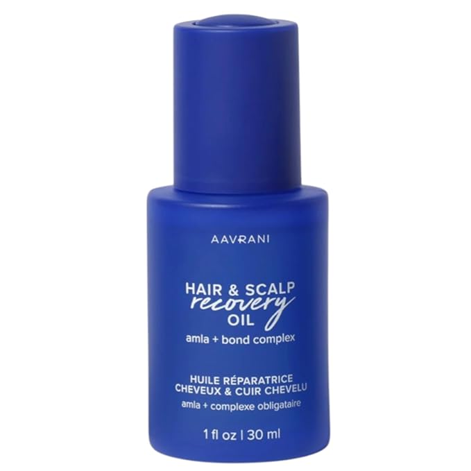 AAVRANI Hair & Scalp Recovery Oil - Rosemary, Bond Complex, & Amla Treatment for Damaged Hair, Frizz Control, & Hair Growth - Vegan - 1.01 Fl Oz