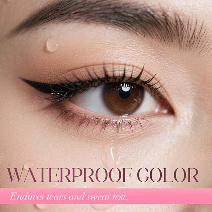 Rotating Eyeliner Stamp Pen, 2026 Upgrade Long Lasting Rotating Waterproof Winged Eyeliner Stamp Pen, Smudge Proof Eye Liner Tool (Black+Brown)