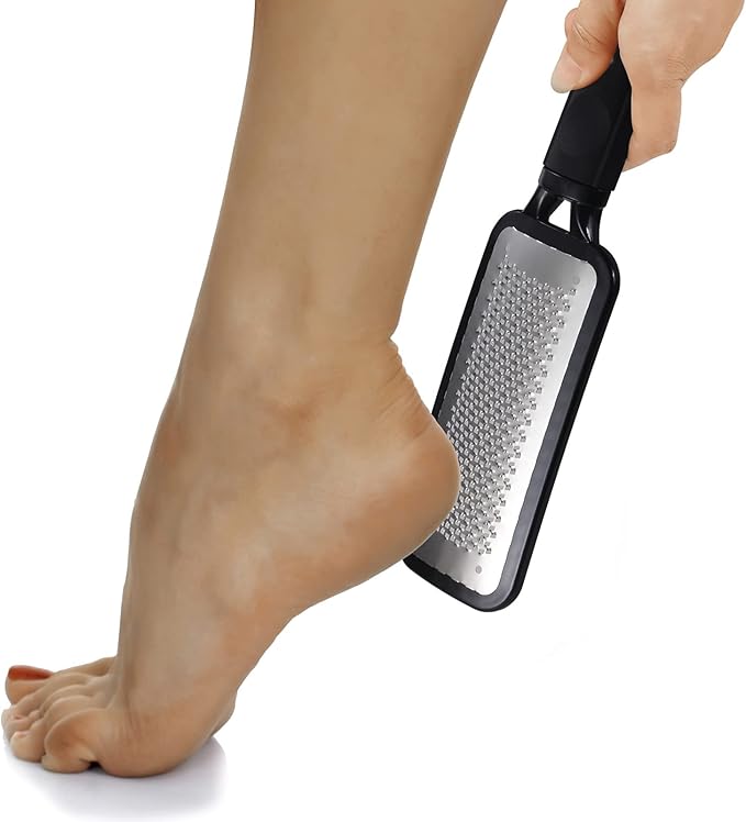 Colossal Pedicure Rasp Foot File, Professional Foot Care Pedicure Stainless Steel File to Removes Hard Skin, Can Be Used On Wet Feet