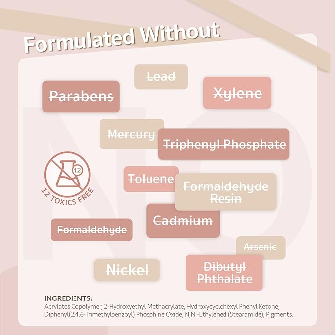 GAOY Nude Pink Gel Nail Polish Set, 6 Neutral Colors Beige Skin Tone Soak Off UV Light Cure Gel Polish Kit for Salon and Nail Art DIY at Home