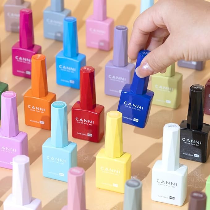 CANNI Purple Gel Nail Polish, 1Pcs Pastel Light Purple Color High Gloss Soak Off Nail Manicure Salon DIY