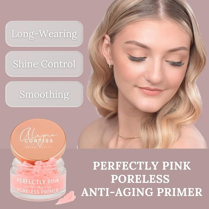Perfectly Pink Poreless Primer Face Makeup Primer, Pore Perfecting, Mattifying, Line Smoothing, Long Lasting, Skin Blurring, Mature, Combination, Dry skin, Use before or after foundation, powder