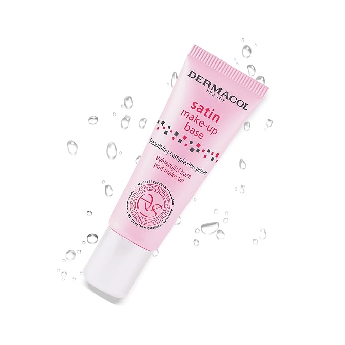 Dermacol - Satin Makeup Base, Matte Face Primer for Wrinkles and Pores, Transparent Makeup Primer for Oily Skin & Dry and Combination Skin, Easy to Blend Pore Filling Primer, No Preservatives, 10 mL