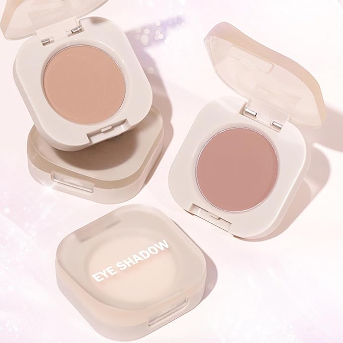 Single Matte Eyeshadow Palette, Nude Brown Eye Shadow Makeup for Women, Smooth Eye-Shadow Powder with Lightweight & Blendable Formula for Daily Eye Shadow Palette Fairy Makeup #06