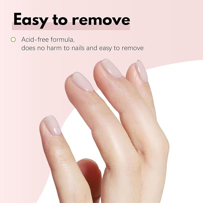 FZANEST Hema-Free Rubber Base Gel Polish, Tpo-free Light Pink Lightweight Sculpting Builder Gel For Quick Nail Strengthening Extension Repair Long-Lasting Base Salon-Quality Nails At Home #02