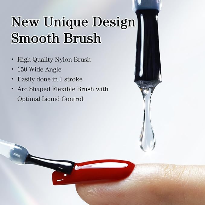 Double Rhythm 2 Pcs 15ML No Wipe Gel Top Coat and Base Coat Set Clear Glossy Gel Polish Kit Soak Off UV LED (Top Coat and Matte Coat)