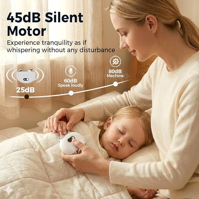 3-in-1 Automatic Electric Nail Clipper with LED Light & Storage, 2026 Upgraded Nail Trimmer for Seniors and Adults – Portable, Low Noise, Ergonomic Toenail & Fingernail Grooming Kit (Red)