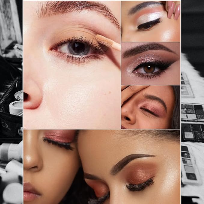 Eyeshadow liquid Glitter Long Lasting Pigments Metals Gloss Shimmer Eyeshadow Glow Eye Makeup (Medium Brown)