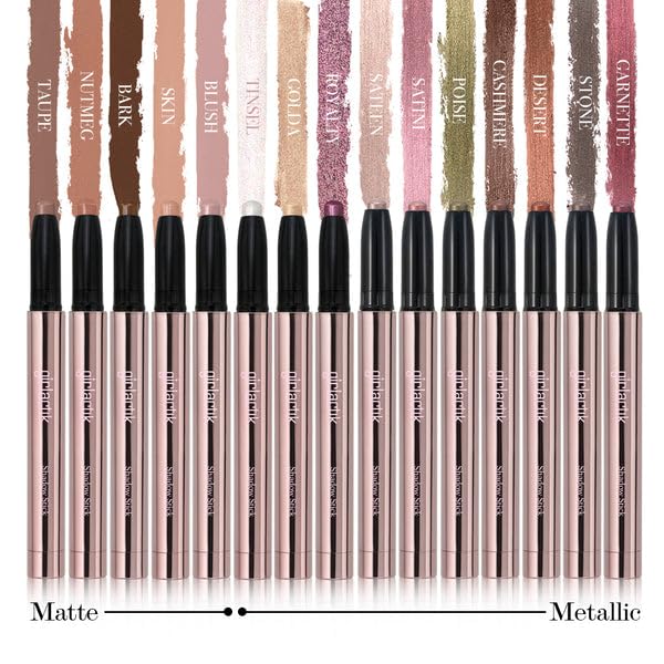 Girlactik Shadow Stick – Long-Wearing Cream Eyeshadow Stick, Blendable & Smudge-Resistant Eye Makeup – Vegan, Cruelty-Free, Easy One-Swipe Application (Riches)