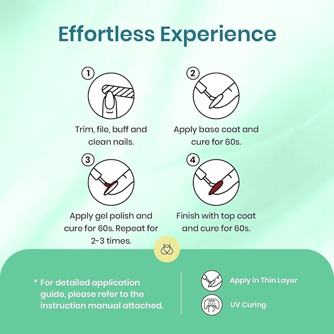 beetles Spring Gel Polish Set - 6 Colors Purple Blue Gel Nail Polish Red Green Gel Polish Set Manicure Nail Art DIY Home Gifts for Women Girls Nails