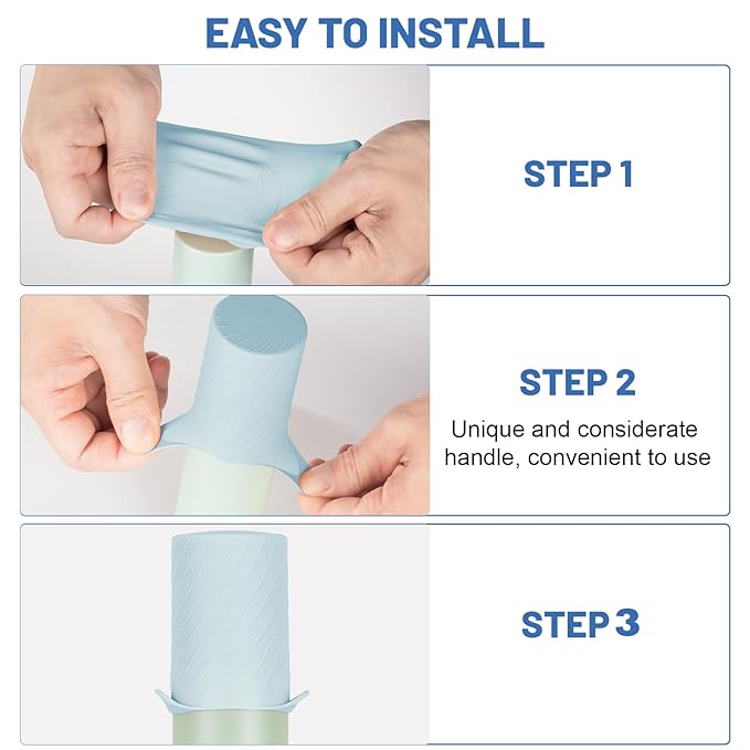 Bottle Covers for Travel, Leak Proofing, Travel Size Container Silicone toiletry sleeves, Leak Locks Travel Accessories for Shampoo Wash Body Bottles and other beauty and personal care(8pcs)