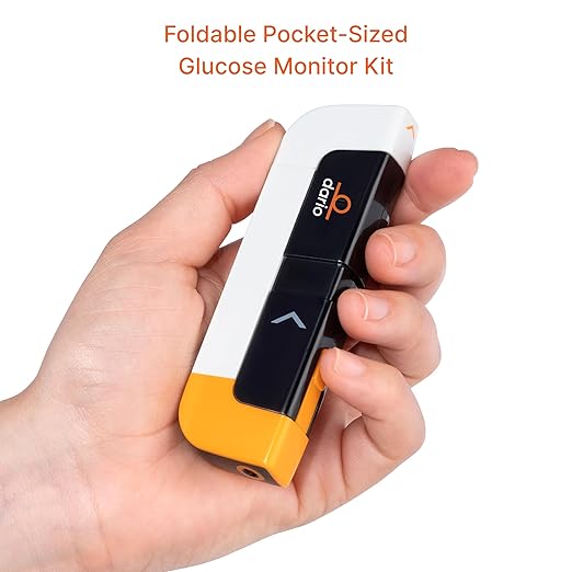 DARIO Smart Glucose Monitor Kit | USB-C Port (Compatible with Android & iPhone 15 and newer) | Test Blood Sugar Levels & Manage Diabetes, Testing Kit Includes: Glucometer with 25 Strips, 10 lancets