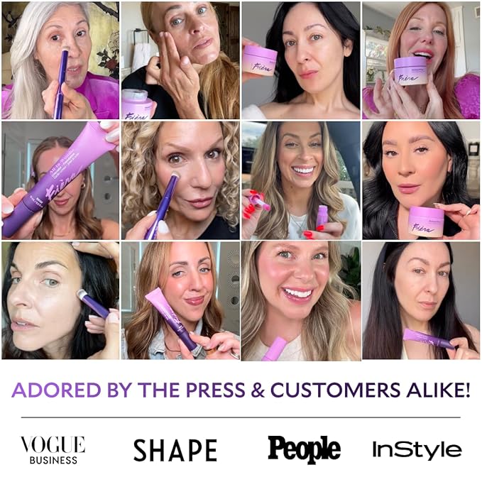 Fièra Best for Lash™ Mascara for Women Over 40 – Volumizing, Lengthening & Lifting Peptide Mascara with Vitamin B5 – Smudge-Proof, Flake-Resistant, Gentle Washable Formula, Brown