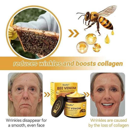 BeeRx Bee Venom Skin Restoration Cream, 2025 New Bee Venom Skin Treatment Cream - Effective In Reducing Blemishes, Natural bee venom Moisturizer for All Skin Types (2)