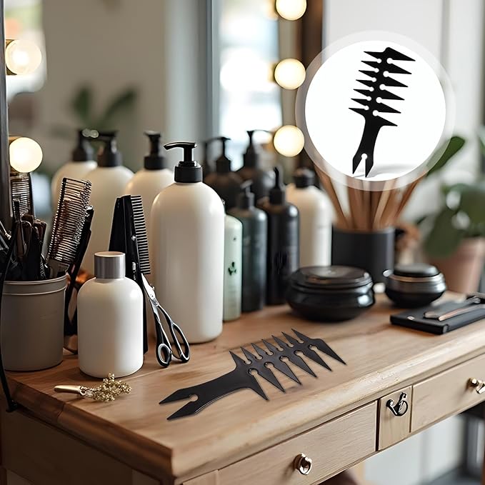 Hair Wide Tooth Comb - Double Sided Detangling Comb for Men's Hairstyling