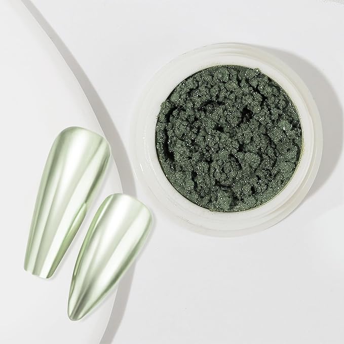 Artdone 16Jars Chrome Nail Powder Magic White Pearl Kit Colored Mirror Effect Silver Gold Metallic Stuff Holographic Dip Nail Pigment Powder For Resin Craft & Nail Art Accessories Decoration Supplies