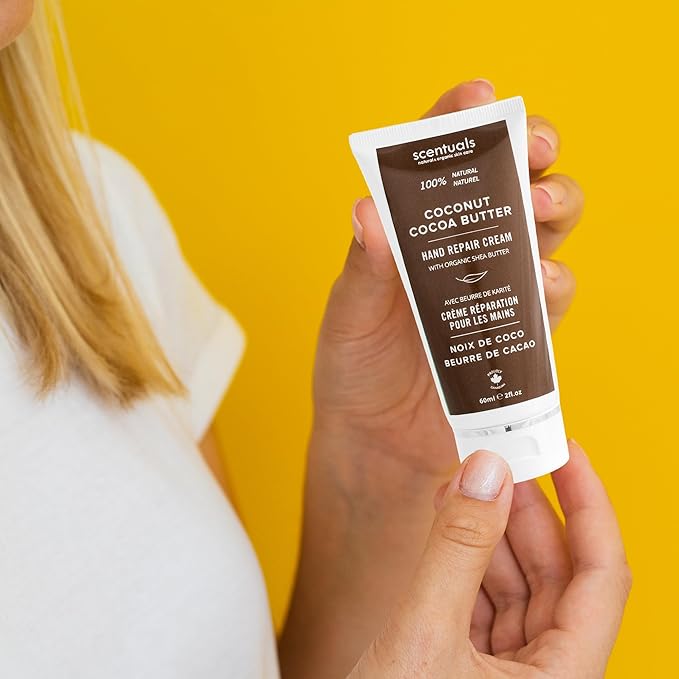 Scentuals Hand Cream Set of 3, with Shea Butter, Cocoa Butter, Argan & Almond oil, Moisturizing Dry Hands, (Grapefruit Turmeric + Rosemary Mint + Coconut Cocoa Butter) 60 ml (2 fl.oz.) x 3