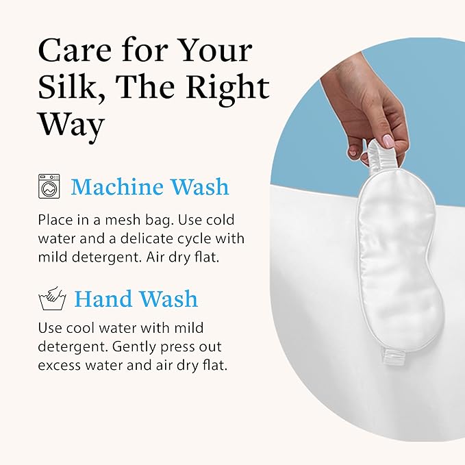 Silk Sleep Essentials Set in Black: Pillowcase and Eye Mask, 25" x 19.5" Fits Standard Queen Pillow, 22mm 6A Grade, for Gentle Sleep, Anti-Breakage, Tangles, Creases, and Wrinkles