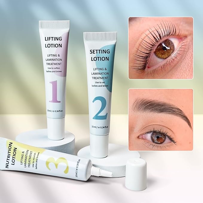 Libeauty Lash Lift Kit, Brow Lamination Kit, Lash Perm Kit, Eyelash Perm Tube Design, Precise Control, Convenient Storage, Simple Operation, Suitable For Home And Salon
