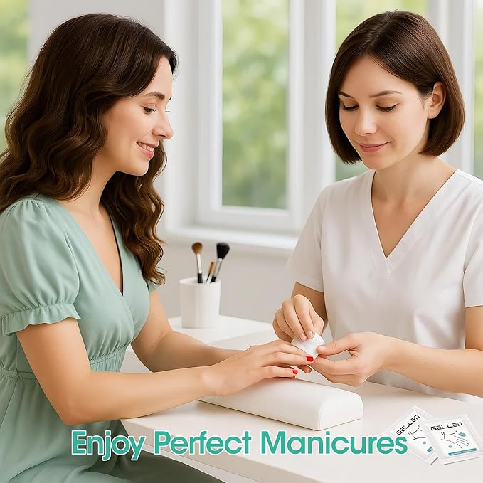 Gellen 400 Pack Nail Cleanser Pads, Alcohol Pads for Nails, Individually Wrapped Nail Prep Pads, Lint-free Tacky Layer Residue Remover Wipes for Acrylic & Builder Gel Polish Press-ons