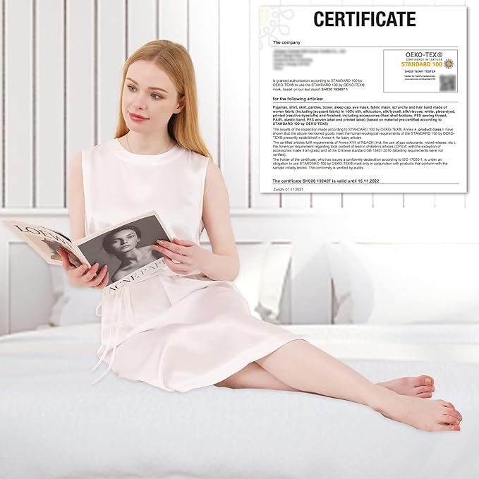 DAISYSILK 100 Pure Mulberry Silk Hair Bonnet for Sleeping Silk Hair Wrap for Women