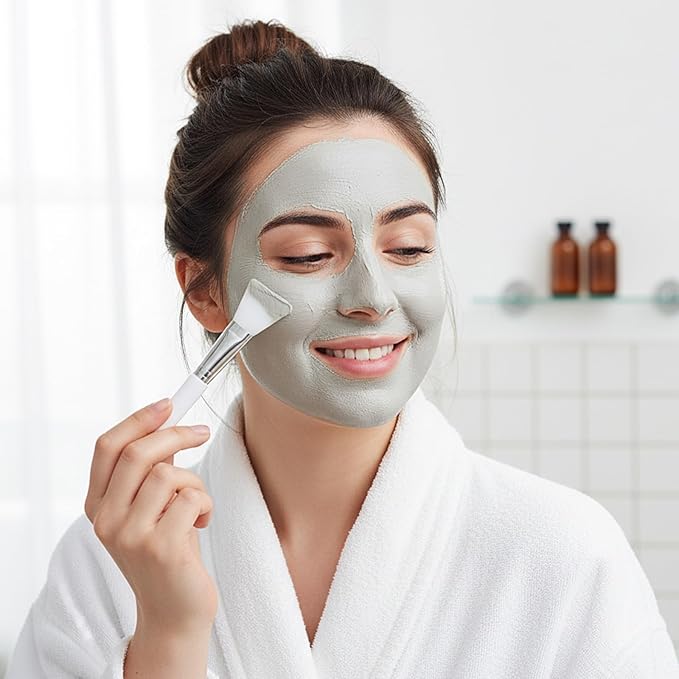 7 PCS Silicone Face Mask Applicator Face Mask Brush Applicator Faces Spatula Multiple Brush Heads for Mud, Clay, Body Lotion, Bb Cream