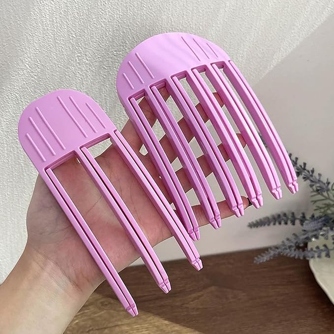 3Pcs Hair Volume Clips, Root Booster Clips,Volumizing Hair Clips for Fluffy Bangs, Wind Shaping Styling Combs,Quick Hair Styling Tools Gift for Women and Men (Pink)