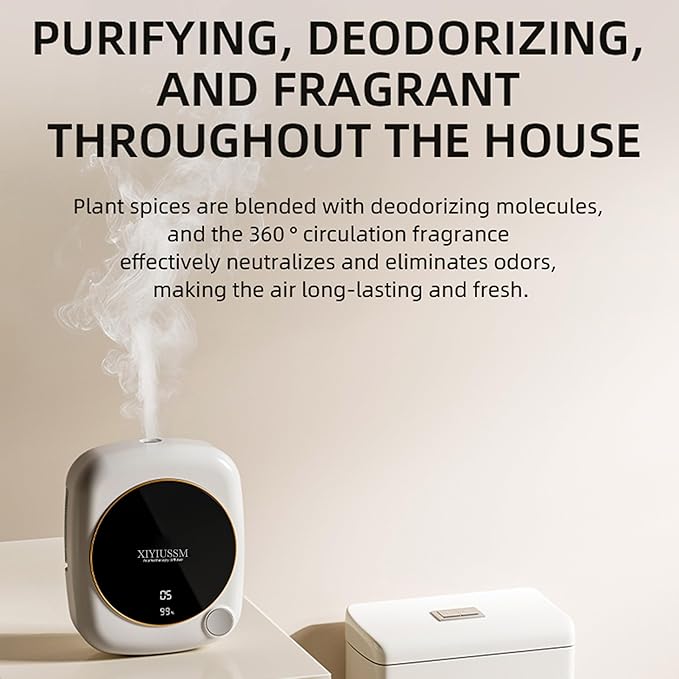 Small Essential Oil Diffuser for Home Office Travel Ultrasonic Aromatherapy Waterless Cordless Diffuser with 7 Mist Modes for Bedroom Bathroom Hotel Car (Essential Mist Refill 6pcs)