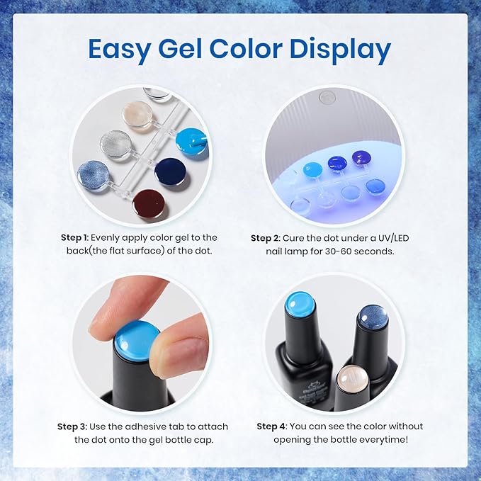 Beetles Cat Eye Gel Polish – Glamorous Metamorph 6 Color Gel Nail Polish Set, Blue Brown Pearl with Magnet Soak Off Uv LED for Salon Manicure Art DIY Back to School Nails