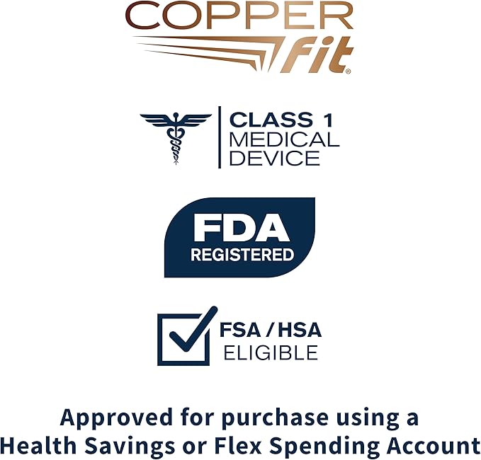 Copper Fit Mobilizer Hand Compression Gloves: Arthritis, Joint Swelling, Tendonitis, Sport - For Men and Women