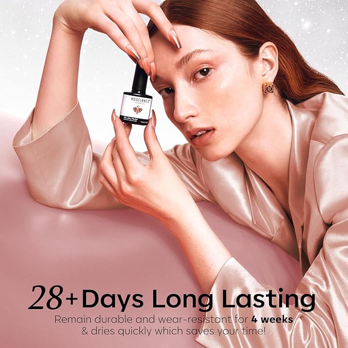 modelones Gel Nail Polish Set, 6 Colors Cat Eye Black White Gray Silver Glitter Shimmer Gel Polish Kit with Magnet Sparkle Galaxy Series Soak Off Nail Art Manicure Home Gift for Women Girl