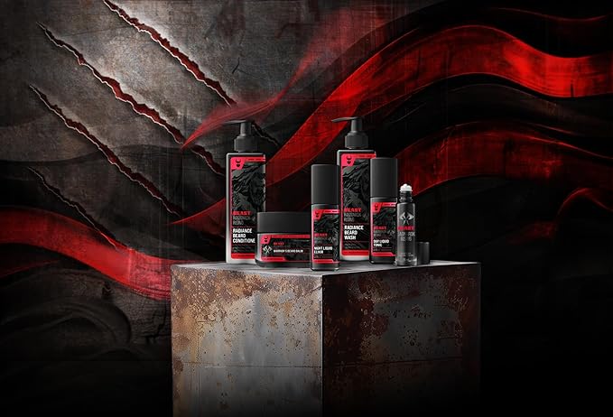 The Beard Struggle The Beast Line Beard Growth Oil for Men Ragnarok Rising Eddie Hall Beast Line - Signature Edition - Night Liquid Elixir Beard Oil & Beard Softner 1 fl oz