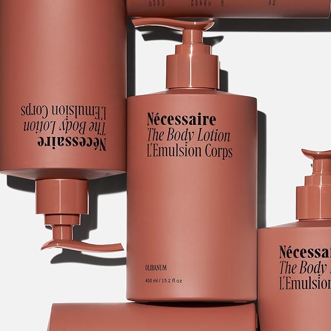 Nécessaire The Body Lotion Olibanum - Multi-Peptide Moisturizer - Firming Body Lotion for Women + Men. 2.5% Niacinamide. Non-Comedogenic + Hypoallergenic for Sensitive Skin - 15.2oz