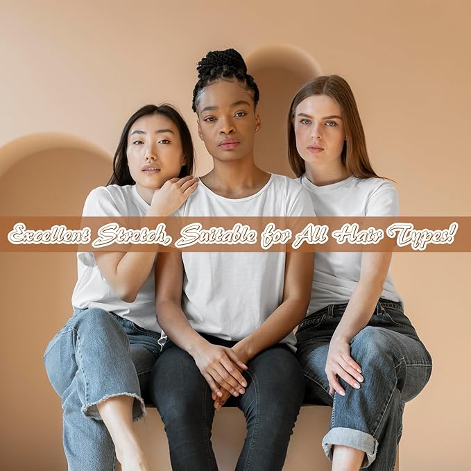 100% Mulberry Silk Scrunchies for Hair Bun Ponytail, No Damage 4 Pack Silk Hair Ties for All Hair Types Valentines Gifts for Women Girls