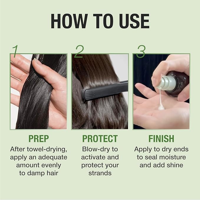 JUST AS I AM Hair Milk (4.39 fl oz) – Amino Acid Complex Heat Styling Care for Smooth, Soft, and Manageable Hair Finish