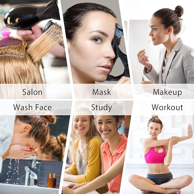 Ondder Hair Clips for Styling - Butterfly Clamps, Claw Clips, Pro Salon Hair Accessories for Women and Girls for Cutting, Coloring, and Hair Styling