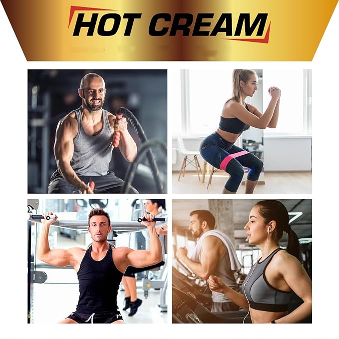Hot Sweat Cream, Hot Firming Lotion Sweat Enhancer, Creams for Belly Natural Workout Enhancer for Women and Men for Thighs Legs Abdomen Arms and Buttocks