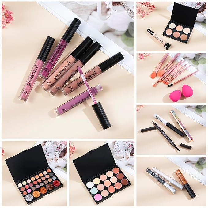 Makeup Kit,Makeup Set For Women Full Kit,Professional Make up Kit For Beginners,Makeup Gift Set For Women,Makeup Sets for Girls,Makeup Kit For Teens (red)